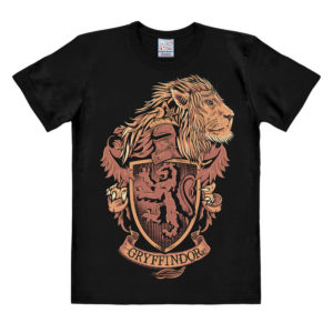T-Shirt Harry Potter Noir Armoiries de Gryffondor : L