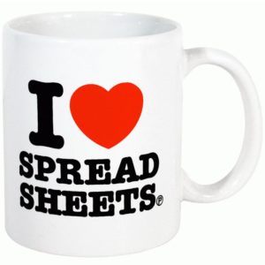 Mug I Love Spreadsheets