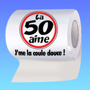 Papier Toilette Anniversaire Humoristique : Papier Toilette Anniversaire 50 ans