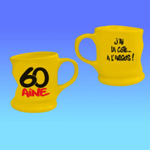 Mug Deforme Anniversaire : Mug Deforme 60aine