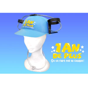 Casque Anti-Soif Anniversaire : Casque a Biere 1 an de plus
