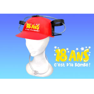 Casque Anti-Soif Anniversaire : Casque a Biere 18 ans