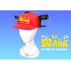 Casque Anti-Soif Anniversaire : Casque a Biere 50 ans