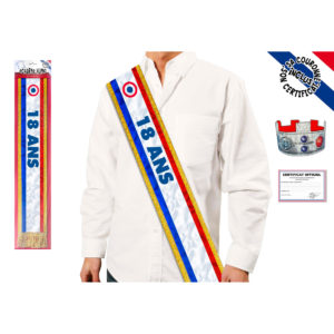 Echarpe Humoristique Anniversaire : Echarpe Anniversaire 18 Ans