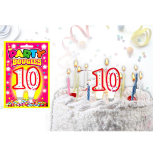 Bougies Chiffres Anniversaire : Bougies Chiffres Anniversaire 10