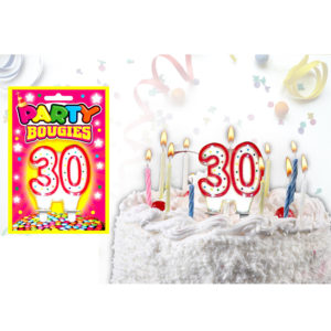 Bougies Chiffres Anniversaire : Bougies Chiffres Anniversaire 30