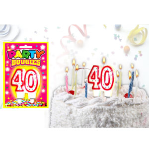 Bougies Chiffres Anniversaire : Bougies Chiffres Anniversaire 40