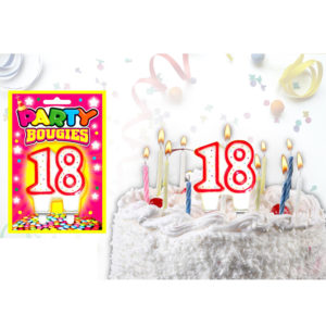 Bougies Chiffres Anniversaire : Bougies Chiffres Anniversaire 18