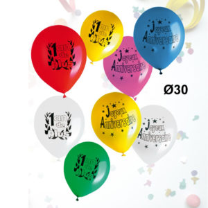 Sachet de 8 Ballons Anniversaire