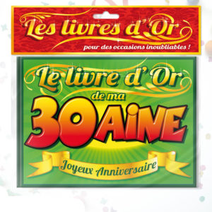 Livre d'Or Anniversaire : Livre d'or anniversaire 30aine
