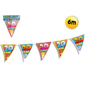 Guirlande Fanions Anniversaire : Guirlande Fanions Anniversaire 20aine
