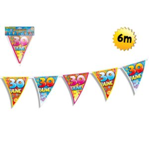 Guirlande Fanions Anniversaire : Guirlande Fanions Anniversaire 30aine