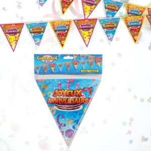 Guirlande Fanions Anniversaire : Guirlande Fanions Joyeux Anniversaire