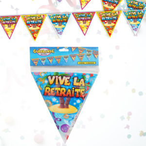 Guirlande Fanions Vive la Retraite