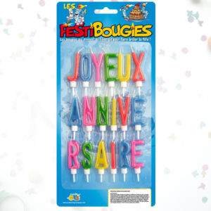 Bougies Lettres Joyeux Anniversaire