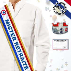Echarpe Humoristique Retraite : Echarpe Mister Retraite