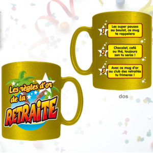 Mug Regles d'Or de la Retraite