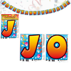 Banderole Lettres Joyeux Anniversaire 4 Metres