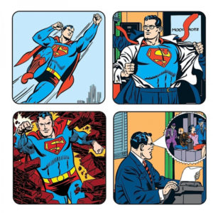 Pack de 4 Sous-Verres Superman