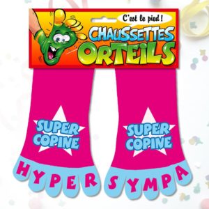 Chaussettes Orteils C'est le Pied : Chaussettes Orteils Super Copine