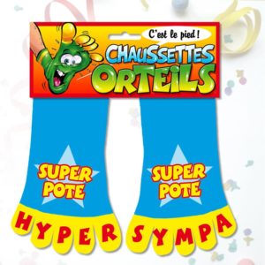 Chaussettes Orteils C'est le Pied : Chaussettes Orteils Super Pote