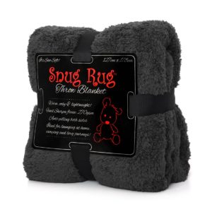 Plaid Snug Rug Deluxe Extra Doux : Plaid Snug Rug Gris Anthracite