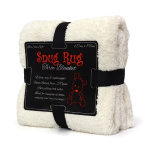 Plaid Snug Rug Deluxe Extra Doux : Plaid Snug Rug Creme