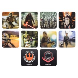 Lot de 8 Sous-Verres Animes Star Wars Ep 7