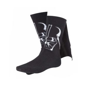 Chaussettes Dark Vador Star Wars avec Cape : Chaussettes Dark Vador Cape taille 39/42