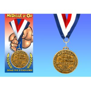 Medaille d'Or Anniversaire : Medaille d'Or Joyeux Anniversaire