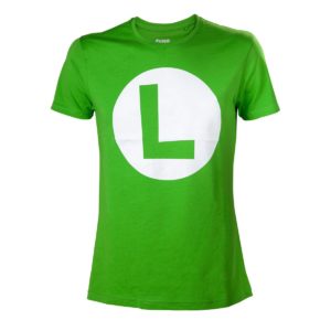 T-Shirt Luigi Nintendo Logo L : M