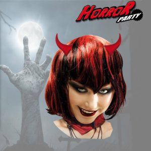 Barrettes Cornes de Diable Rouges