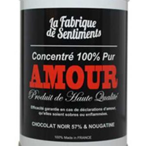 Chocolat noir de l'amour et nougatine