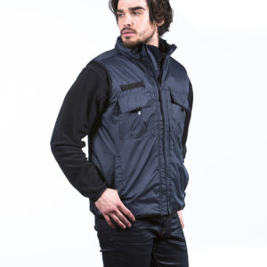 BODYWARMER MULTI-POCHES A CAPUCHE