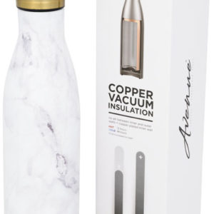 Bouteille isotherme Vasa sous vide en cuivre et marbre