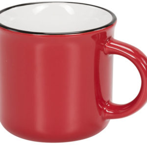 Tasse en céramique de feu de camp