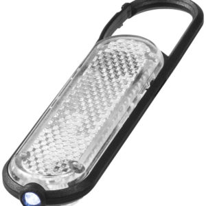 Mousqueton avec lampe-torche réfléchissante Ceres