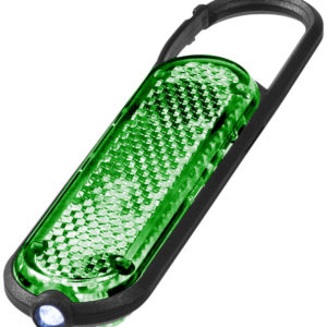 Mousqueton avec lampe-torche réfléchissante Ceres