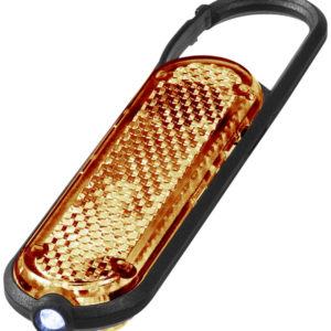 Mousqueton avec lampe-torche réfléchissante Ceres