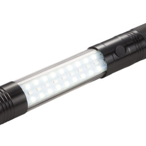 Lampe torche télescopique avec lumière latérale COB