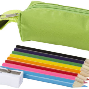 Trousse avec crayons de couleur