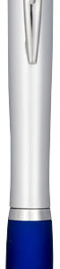 Stylo lumineux Nash avec corps argent? color? et antid?rapant