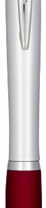 Stylo lumineux Nash avec corps argent? color? et antid?rapant