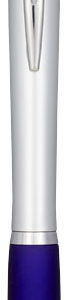 Stylo lumineux Nash avec corps argent? color? et antid?rapant