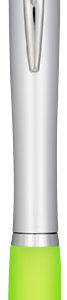 Stylo lumineux Nash avec corps argent? color? et antid?rapant