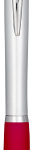 Stylo lumineux Nash avec corps argent? color? et antid?rapant