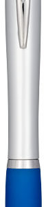 Stylo lumineux Nash avec corps argent? color? et antid?rapant