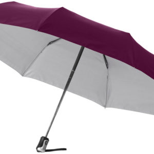Parapluie 21.5" 3 sections ouverture fermeture automatique Alex