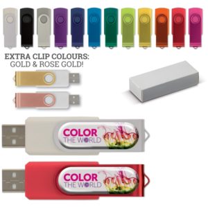 USB 4GB Flash drive Twister avec Doming