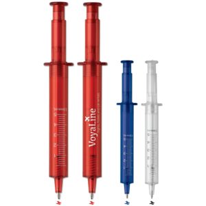 Stylo seringue transparent